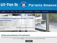 Tablet Screenshot of lvi-pepe.fi